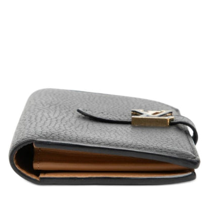 Louis Vuitton Vertical Wallet Noir Black Leather — view 3