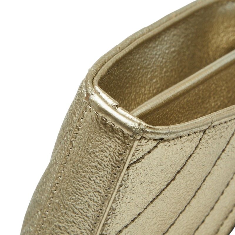 Saint Laurent Cassandra YSL Logo Crossbody Chain Wallet Shoulder Bag Gold — view 5