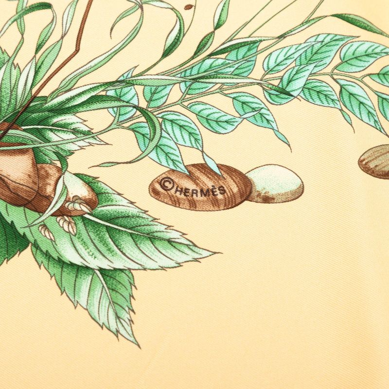 Hermes Carre 90 Pythagore Pythagoras Scarf Beige Multicolor Silk — view 5