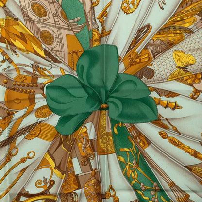 Hermes Silk Sun Soleil de Soie Scarf Beige Multicolor — view 2
