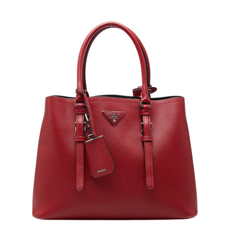 Prada Tote Red Saffiano Leather