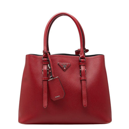 Prada Tote Red Saffiano Leather