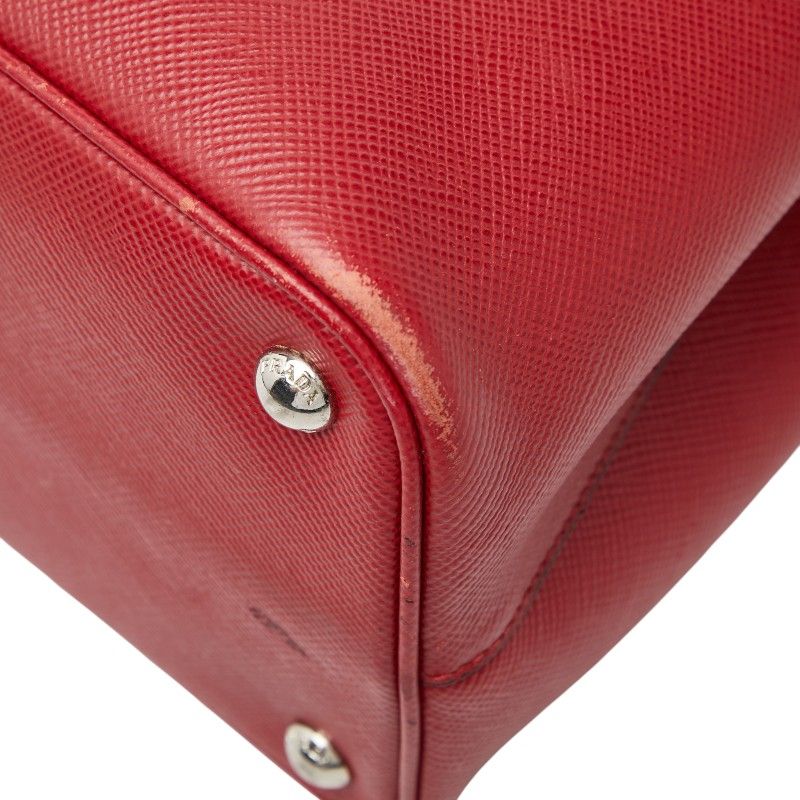 Prada Tote Red Saffiano Leather — view 4
