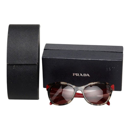 Prada Sunglasses Red Brown Acetate Eyewear — view 7