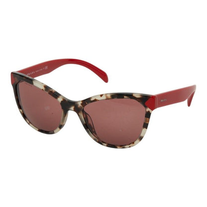 Prada Sunglasses Red Brown Acetate Eyewear