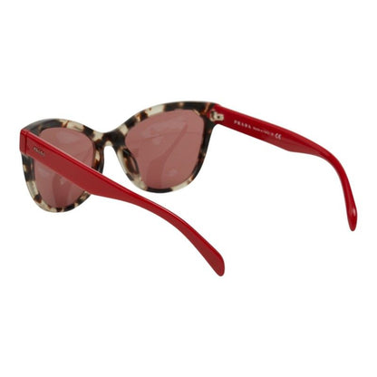 Prada Sunglasses Red Brown Acetate Eyewear — view 2