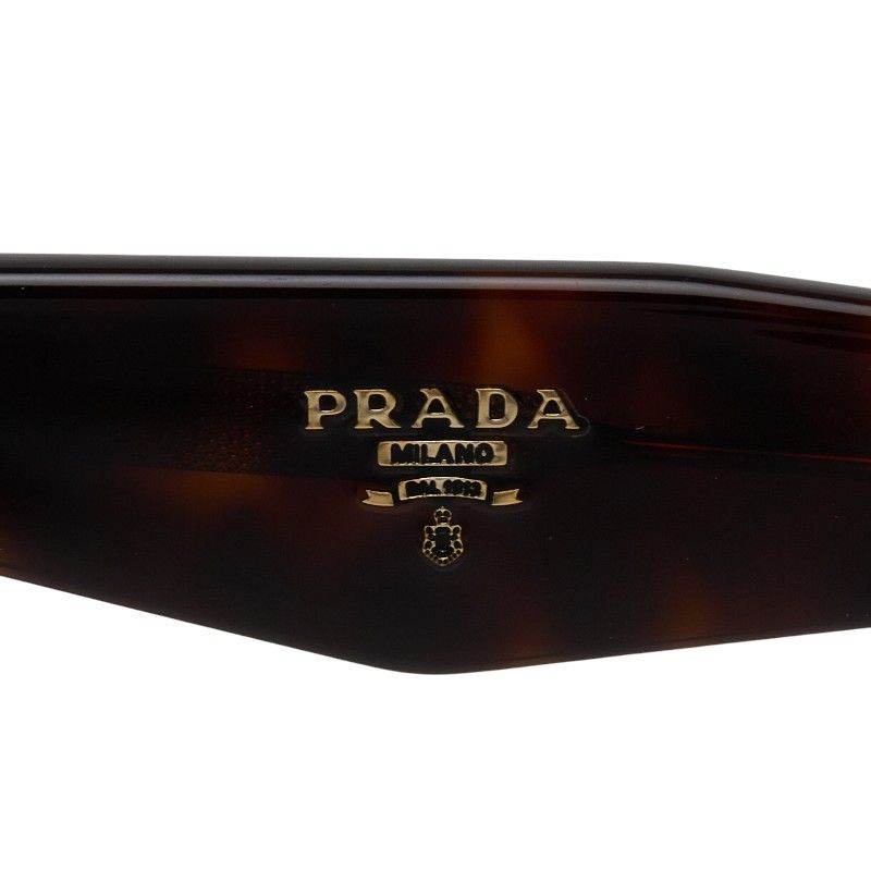Prada Logo Sunglasses Brown Acetate Eyewear — view 4