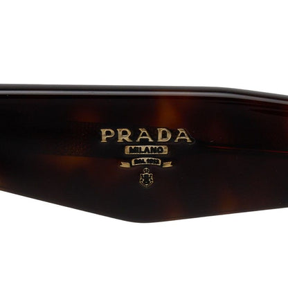 Prada Logo Sunglasses Brown Acetate Eyewear — view 4