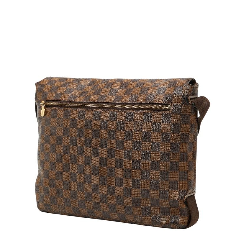 Louis Vuitton Damier Brooklyn MM Messenger Bag Crossbody Brown Leather — view 2