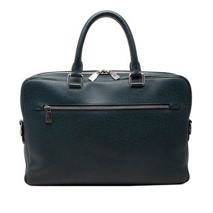 Louis Vuitton Taiga Porte Documents Business MM Bag Ocean Navy Leather