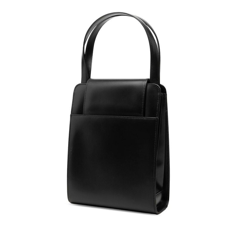 Cartier Saffiano Line Handbag Black Leather — view 2