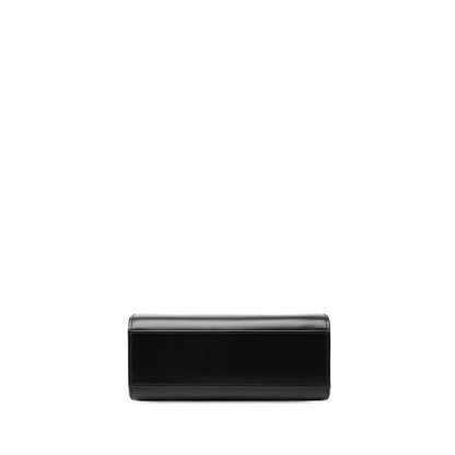 Cartier Saffiano Line Handbag Black Leather — view 3