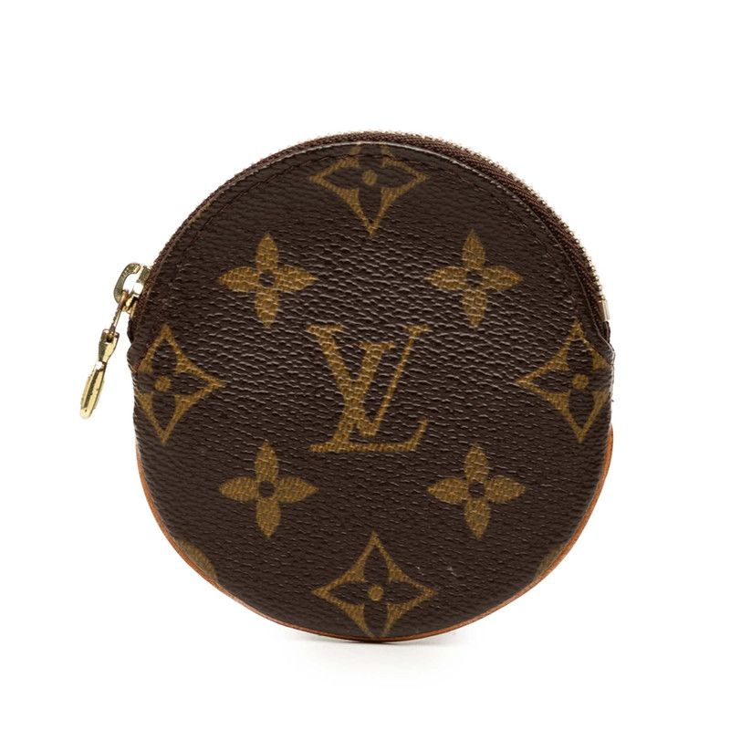 Louis Vuitton Monogram Porte-Monnaie Long Coin Case Brown Leather