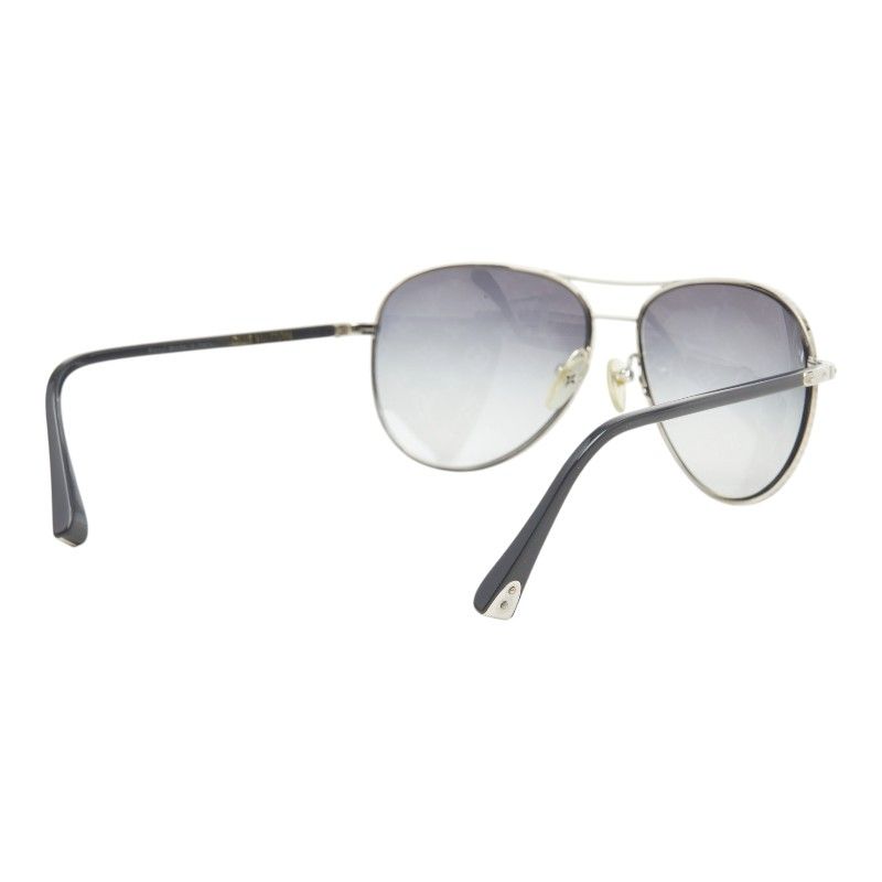 Louis Vuitton Monogram Conspiration Pilot Sunglasses Gray Silver Metal Acetate — view 3