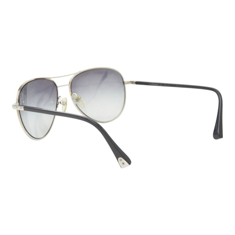 Louis Vuitton Monogram Conspiration Pilot Sunglasses Gray Silver Metal Acetate — view 2