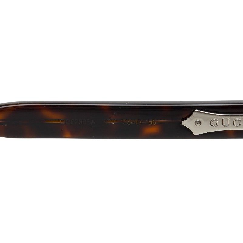 Gucci Asian Fit Sunglasses Brown Acetate Eyewear — view 7