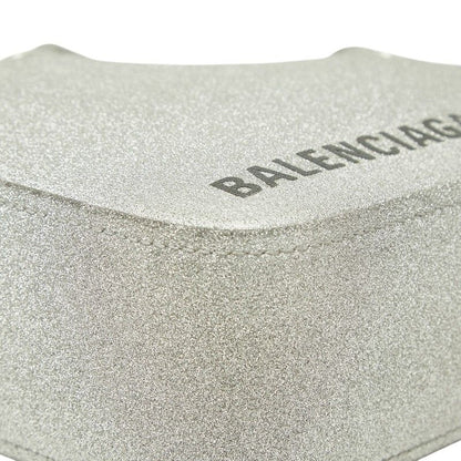 Balenciaga Triangle Duffle 2-Way Shoulder Bag Silver Leather — view 4