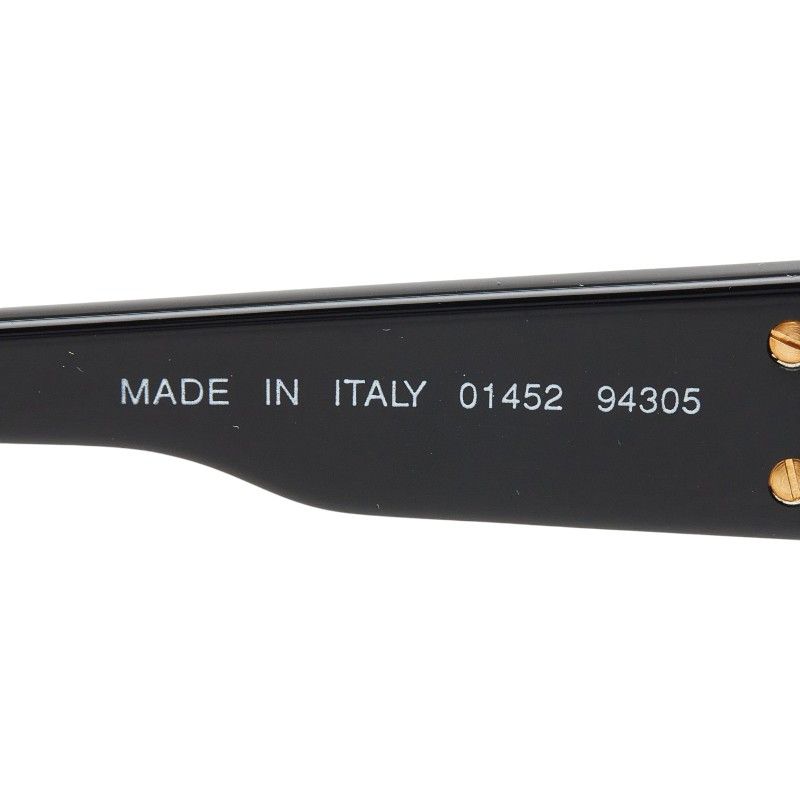 Chanel CC Logo Sunglasses Black Acetate Eyewear — view 6