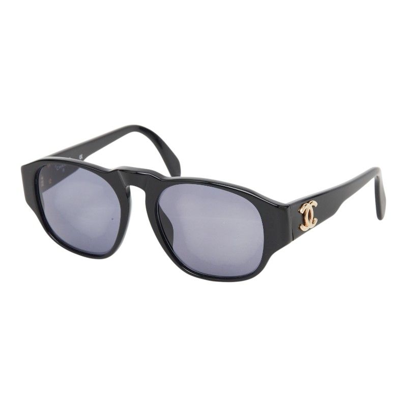 Chanel CC Logo Sunglasses Black Acetate Eyewear