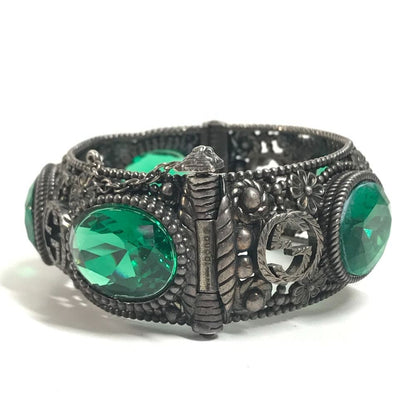 Gucci Bangle Interlocking G Stone Bijou Silver Bracelet — view 5