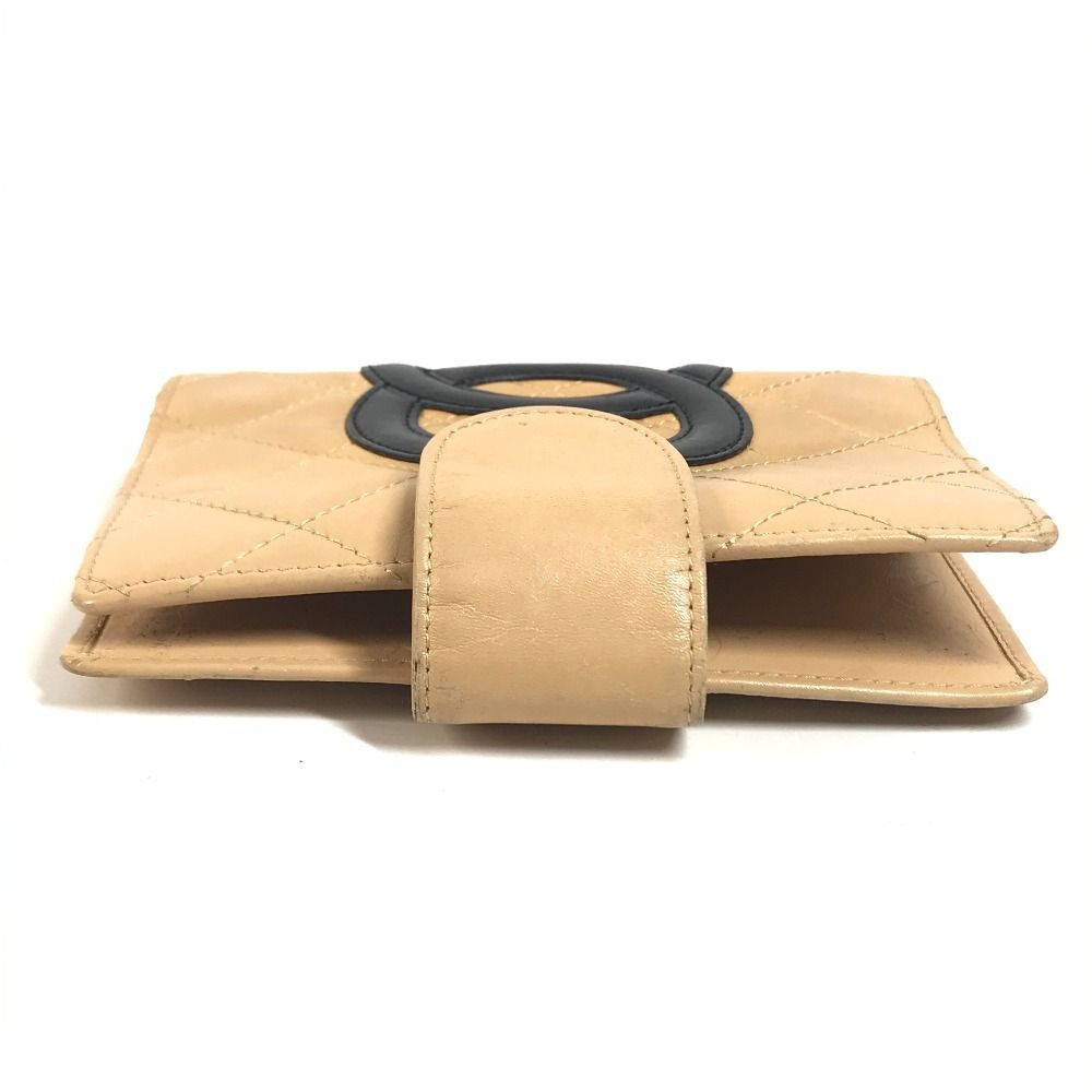 Chanel Notebook Cover CC Logo Leather Beige Agenda — view 4