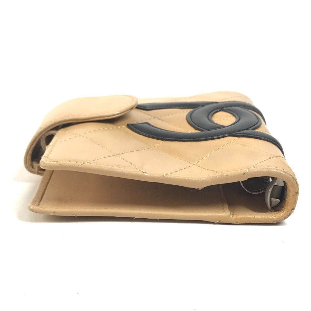 Chanel Notebook Cover CC Logo Leather Beige Agenda — view 6