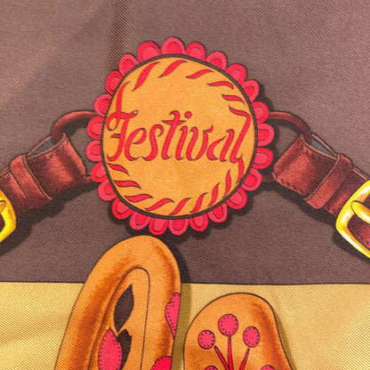 Hermes Carre 90 Festival Scarf Silk — view 4