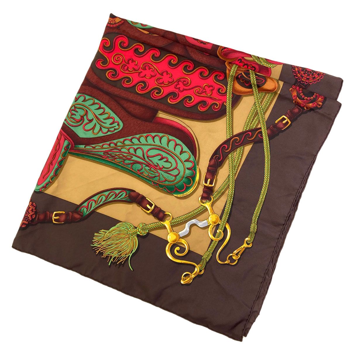 Hermes Carre 90 Festival Scarf Silk