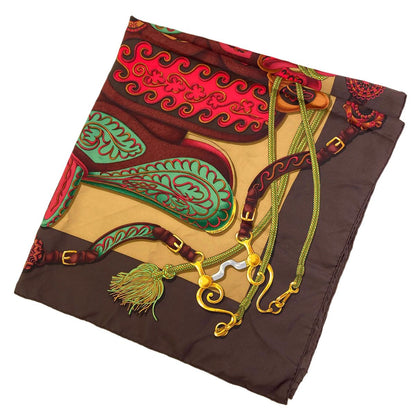 Hermes Carre 90 Festival Scarf Silk