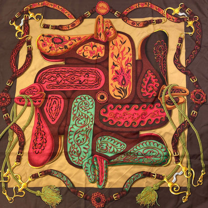 Hermes Carre 90 Festival Scarf Silk — view 3