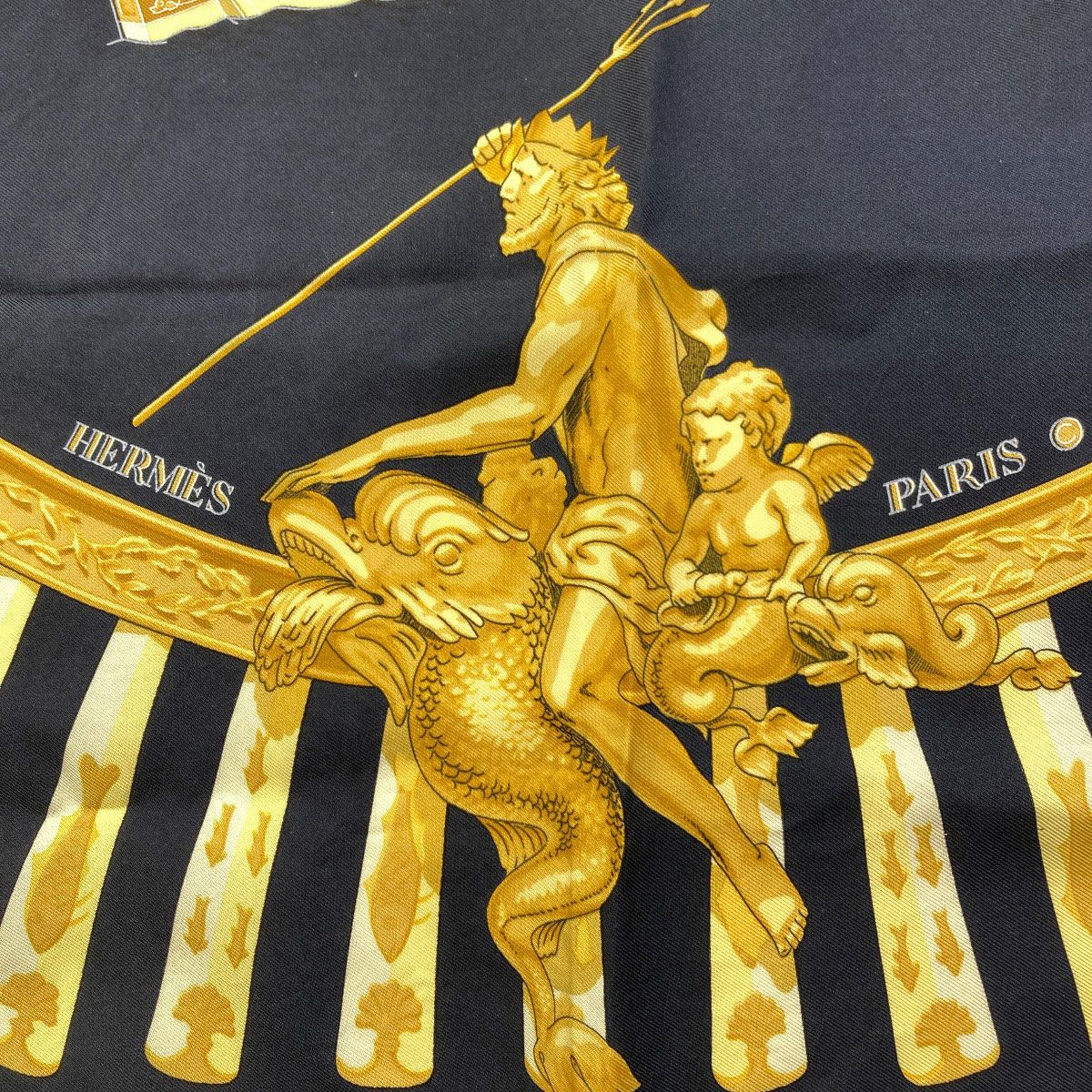 Hermes Carre 90 Sea and Cavalry Scarf Silk — view 5