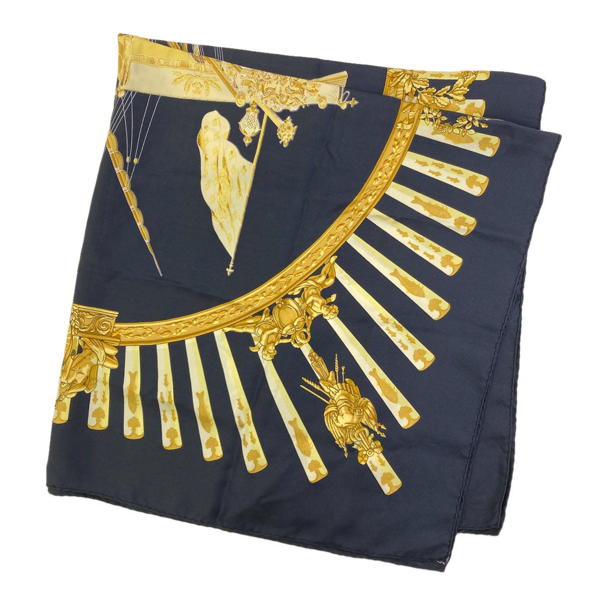 Hermes Carre 90 Sea and Cavalry Scarf Silk