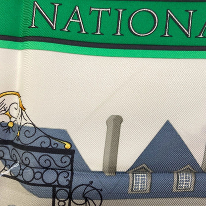 Hermes Carre 90 Les Haras Nationaux National Stud Farm Scarf Silk — view 9