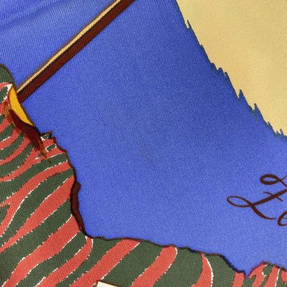 Hermes Carre 90 African Hunt Scarf Silk — view 9