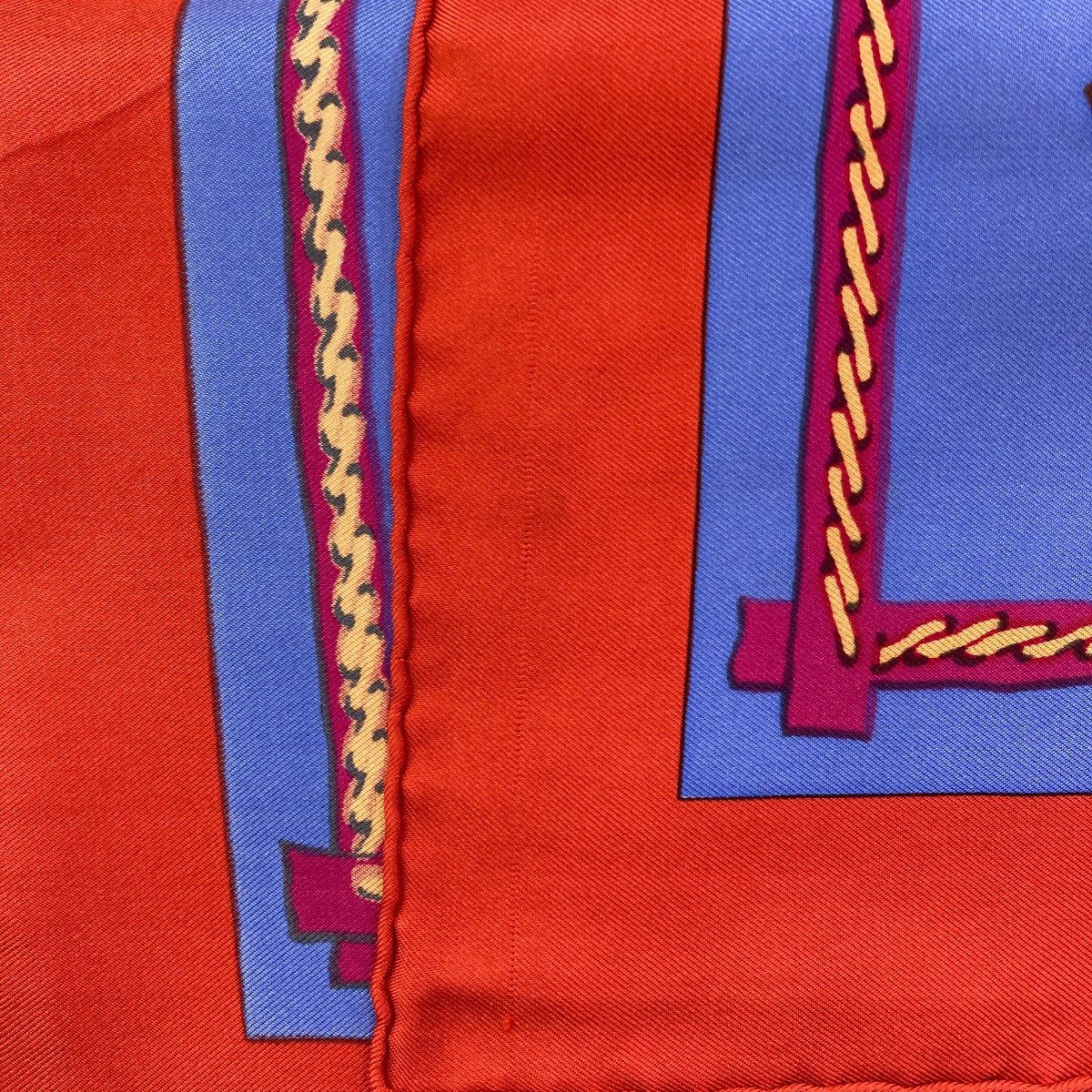 Hermes Carre 90 African Hunt Scarf Silk — view 8