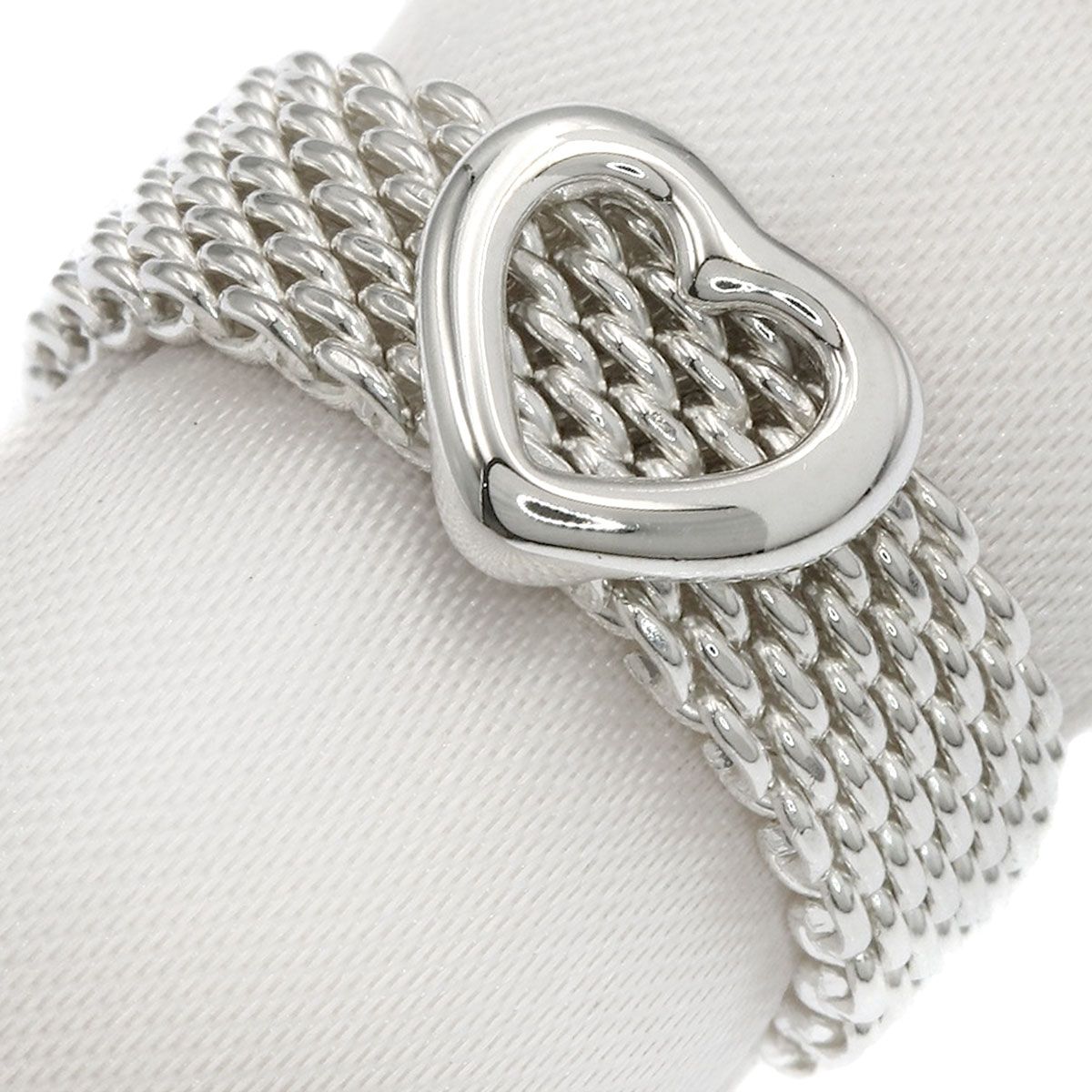 Tiffany & Co Mesh Heart Ring