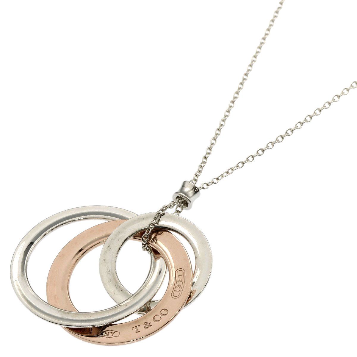 Tiffany & Co Interlocking Necklace Gold Rubedo