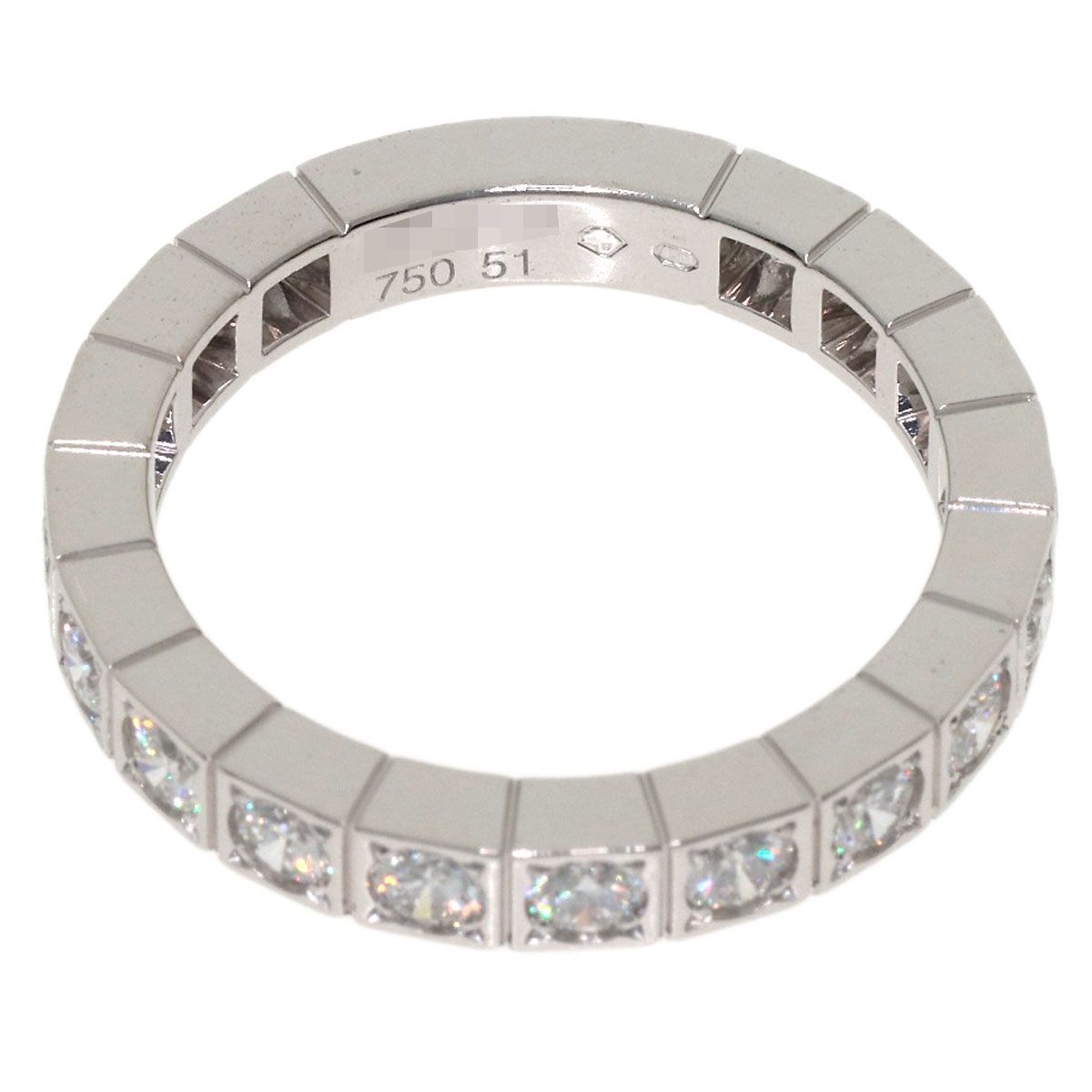 Cartier Lanier Full Diamond 51 Ring 18K White Gold — view 4