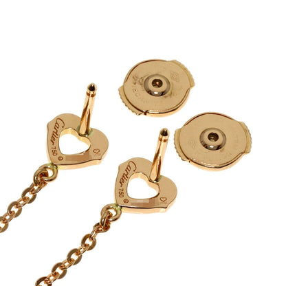 Cartier Double Heart Earrings 18K Pink Gold — view 5
