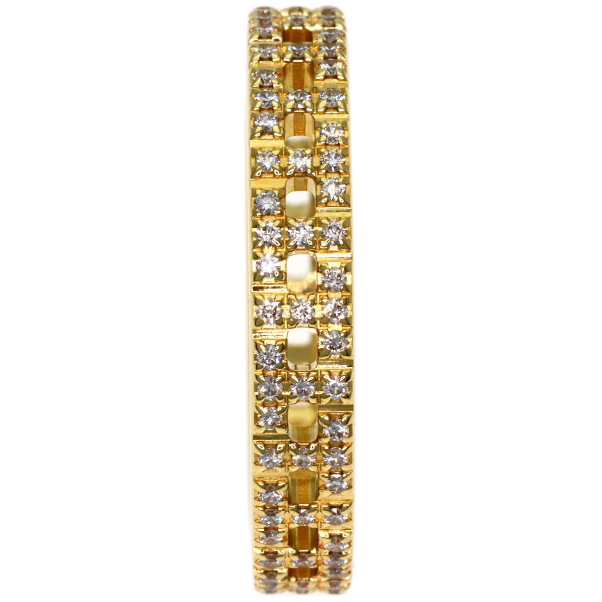 Tiffany & Co T Tour Narrow Pave Diamond Ring 18K Yellow Gold — view 3