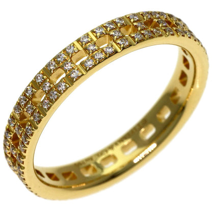 Tiffany & Co T Tour Narrow Pave Diamond Ring 18K Yellow Gold — view 2