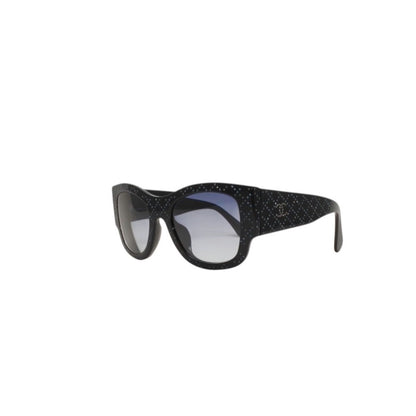 Chanel Sunglasses Eyewear CC Logo Rhinestone Navy — view 3