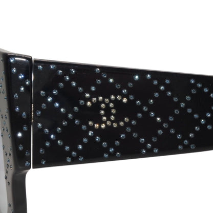 Chanel Sunglasses Eyewear CC Logo Rhinestone Navy — view 7