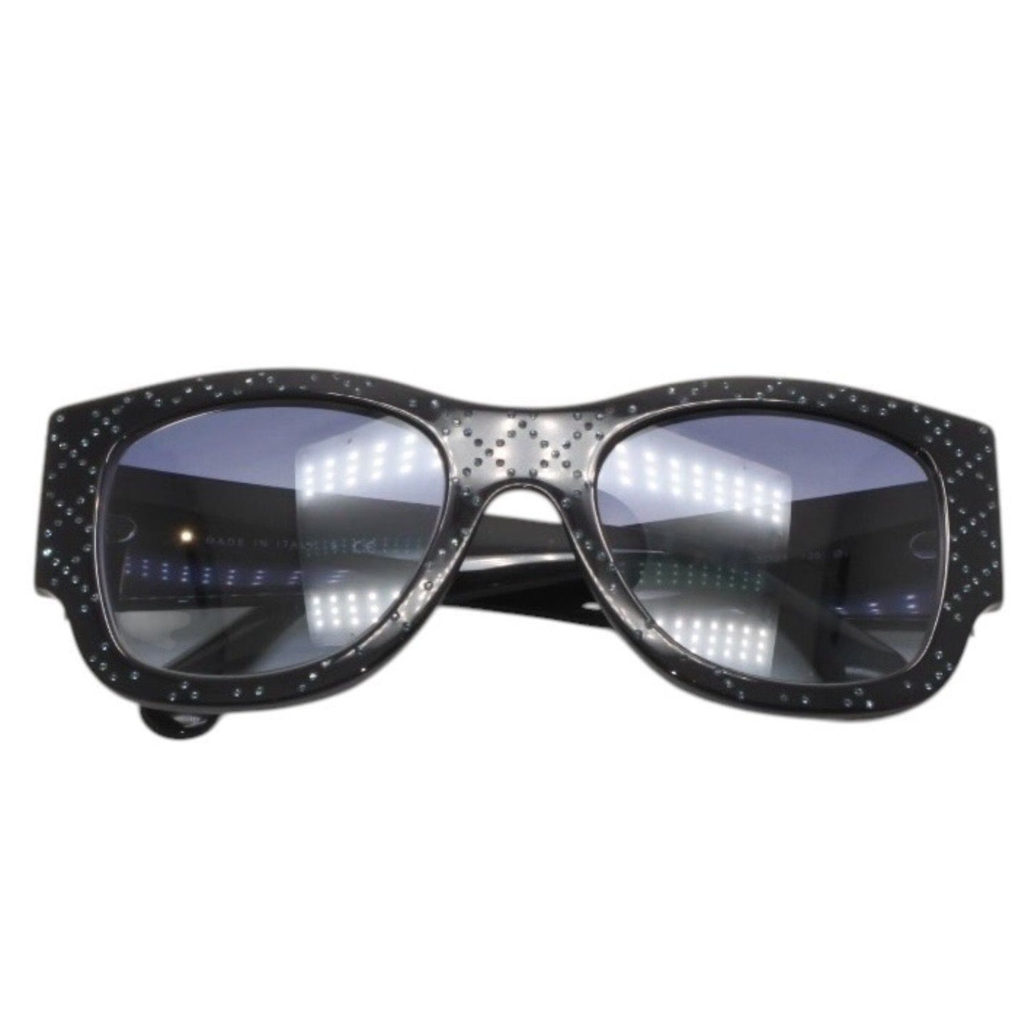 Chanel Sunglasses Eyewear CC Logo Rhinestone Navy — view 2