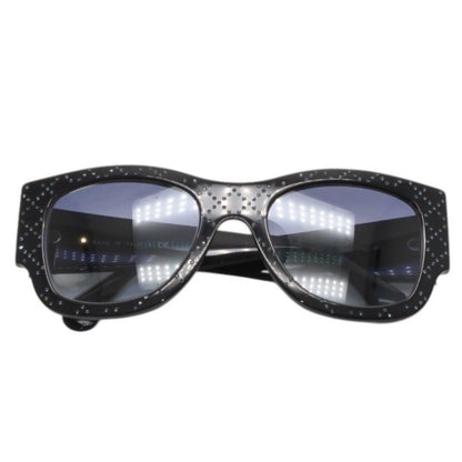 Chanel Sunglasses Eyewear CC Logo Rhinestone Navy — view 2