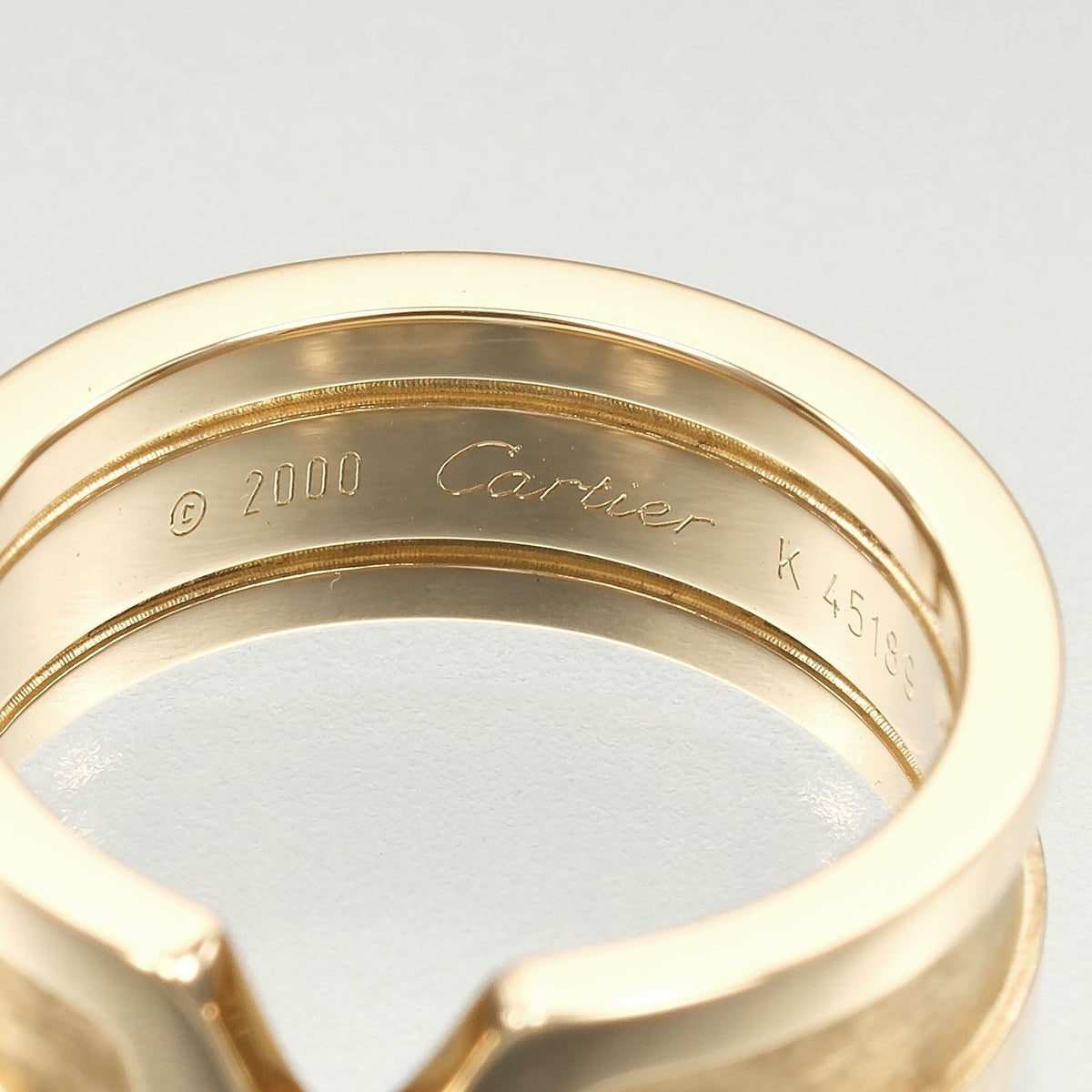 Cartier 2C Gold Ring — view 4