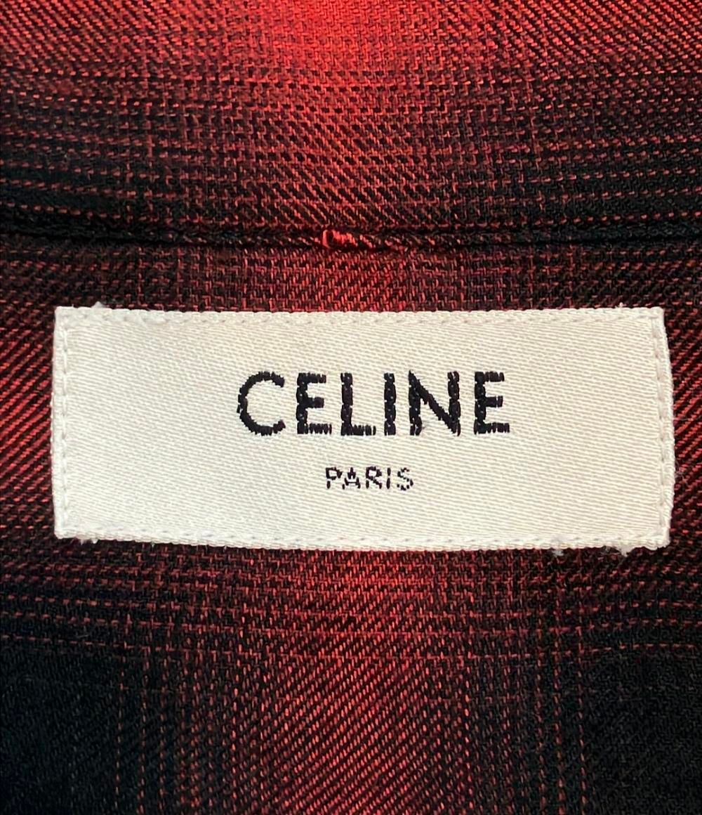 Celine Long Sleeve Western Check Shirt 37 — view 3