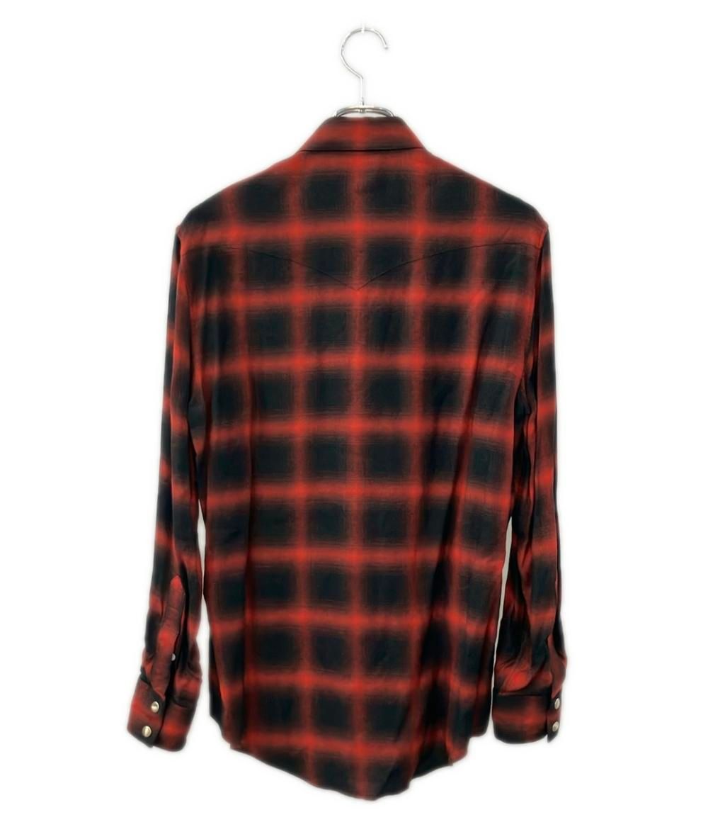 Celine Long Sleeve Western Check Shirt 37 — view 2