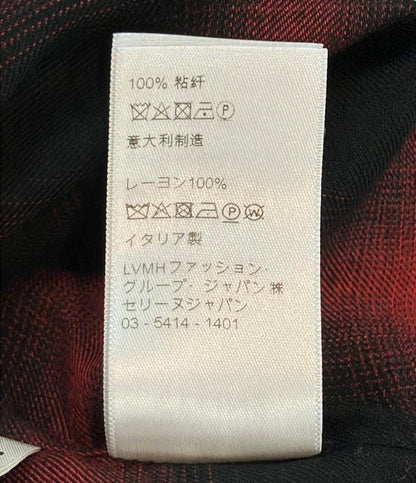 Celine Long Sleeve Western Check Shirt 37 — view 5