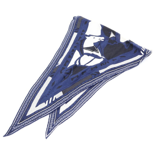 Hermes Ju Shawl Navy Scarf